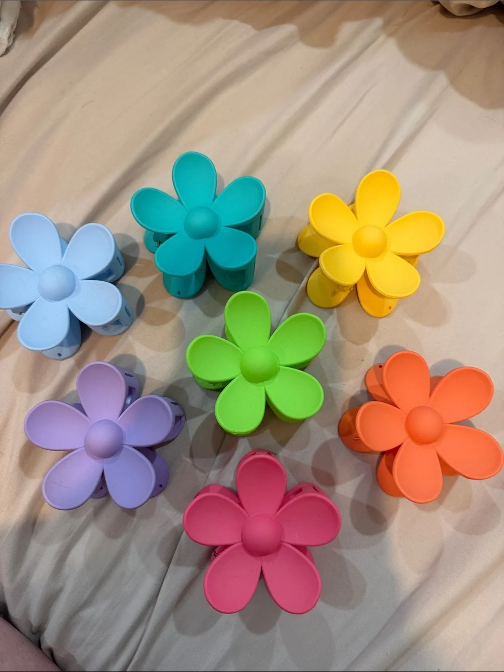 Bright Flower Clip Set - Multicolor Daisy Hair/Accessory Clips